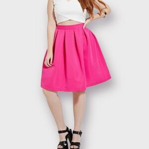 Forever 21 Woman’s Pink Pleated Mini Skirt Size 3X